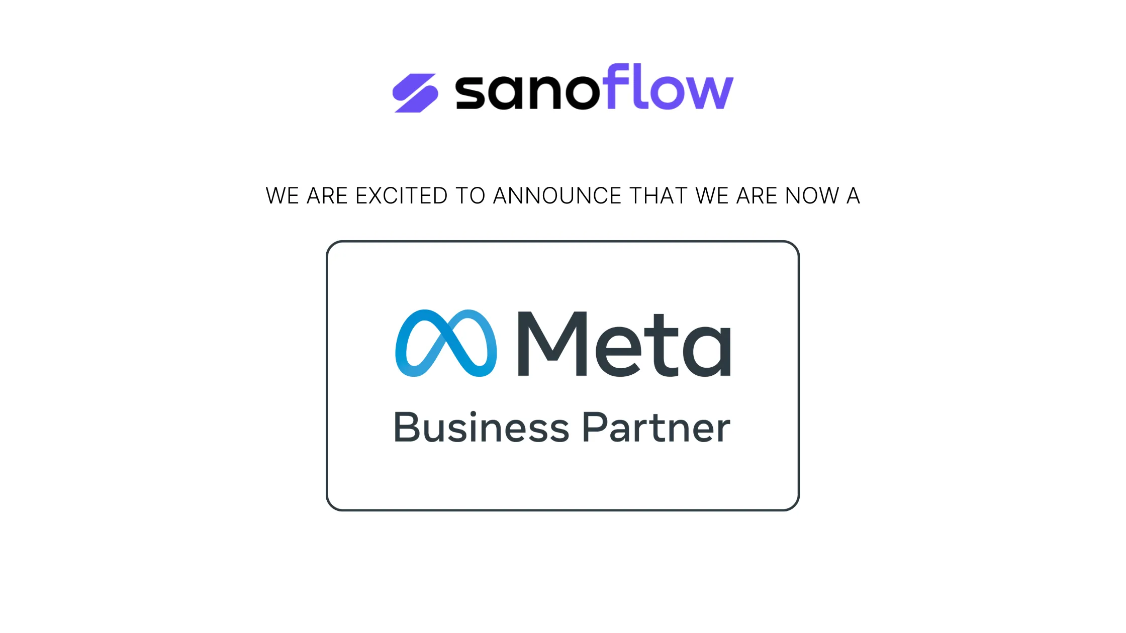 Sanoflow is officially a Meta Business Partner